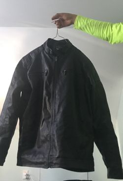 Large leather jacket