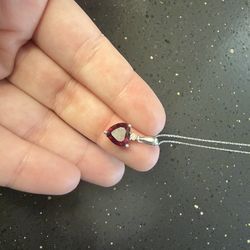 Ruby Diamond Pendant