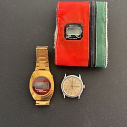 3 Vintage Watches Retro 
