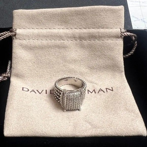 David Yurman Silver Ring size 8