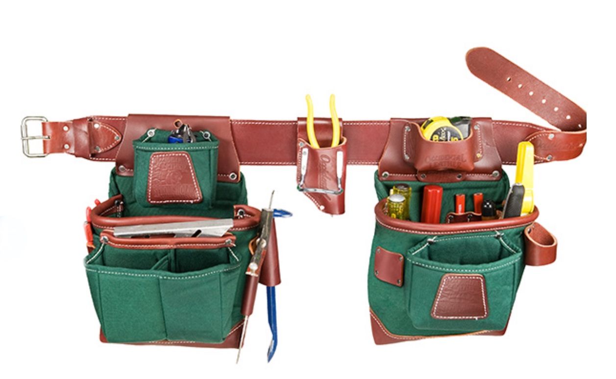 Occidental Carpenters Tool Belt With  Heavy Duty Canvas/ Leather Materials.  Size Large 