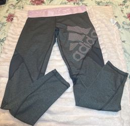 Adidas Alphaskin Sport Long Leggings Womens Grey / Pink Color Sz Large NWOT