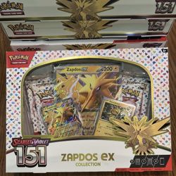 Pokémon TCG Scarlet & Violet-151 EX Zapdos Collection Boxes 