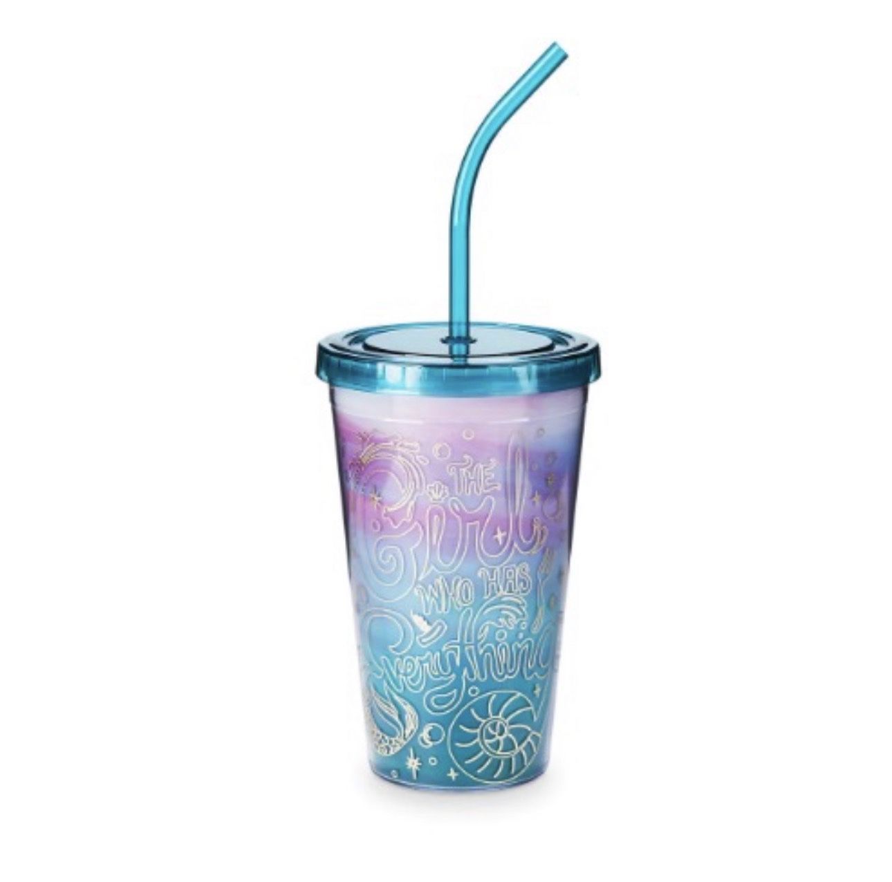 Disney Tumbler with Straw - Ariel - The Girl Who Has Everything