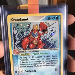 Pokemon Crawdaunt E Reader Card