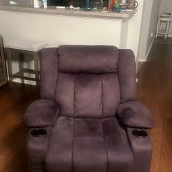 Heated Massaging Reclining Rocking Chair 