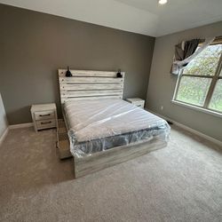 Master Suite Bedroom Furniture Queen Size Bed Frame $399// King Size Bed Frame $599///Matching Dresser, Mirror, Nightstand, Mattress, Chest Sold Separ