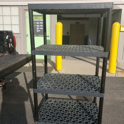 4 tier plastic shelving