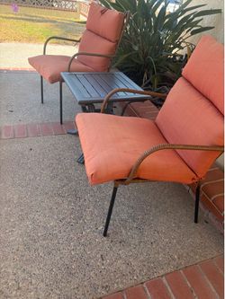 Outdoor chairs  small table 20x20