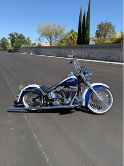 2007 Harley Davidson soft tail on air ride bags 🔥