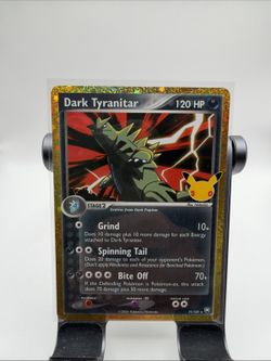 Dark Tyranitar 19/109 English 30th Anniversary Pokemon Card