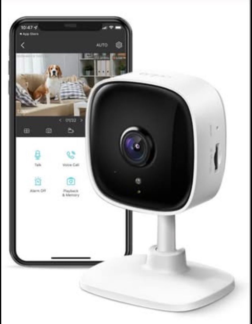 1080P Indoor Security Camera For Baby Monitor, Dog Camera W/Motion Detection