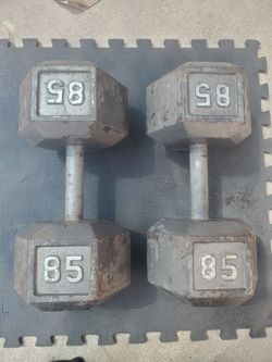 Set Of 2x85lb Dumbells Thats 170lbs Together Selling set  For for $170