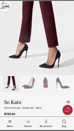 So Kate - 120 mm Pumps - Suede calf - Black - Christian Louboutin