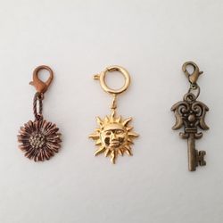 3 Assorted Design Metal Charms
