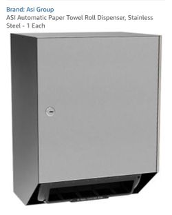 ASI Automatic Paper Towel Roll Dispenser, Stainless Steel - 1 Each