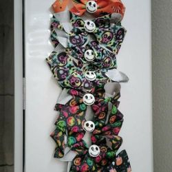The Nightmare Before Christmas Jack Halloween Hair Bow Clips New