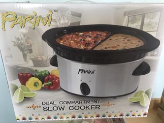 Parini- Dual compartment slow cooker