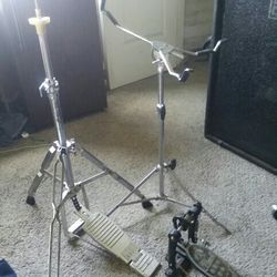 Hi Hat Stand,vintage Snare Stand, And Pearl Pedal