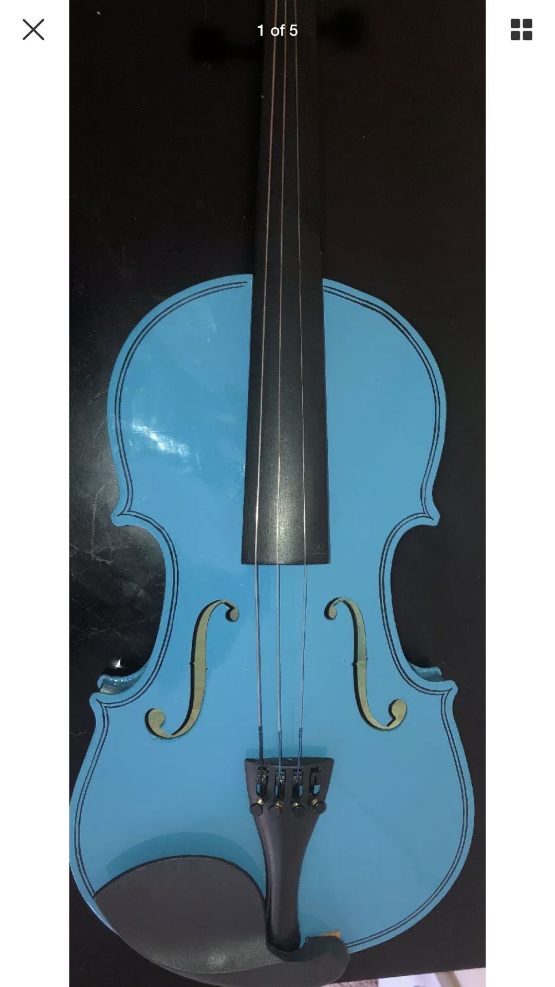 Blue Student Violin