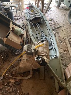 1 Canoe and 1 Inflatable canoe. For sale