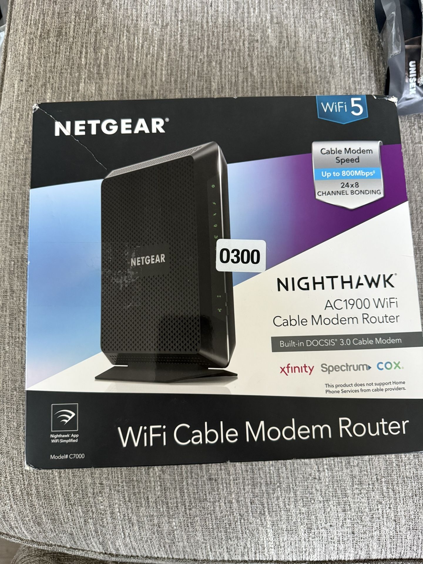 NETGEAR Nighthawk Modem Router Combo C7000-Compatible 800Mbps | AC1900 WiFi Speed Docsis 3.0