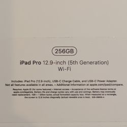 iPad Pro12.9-inch (5th Generation), model  A2378 released in 2021