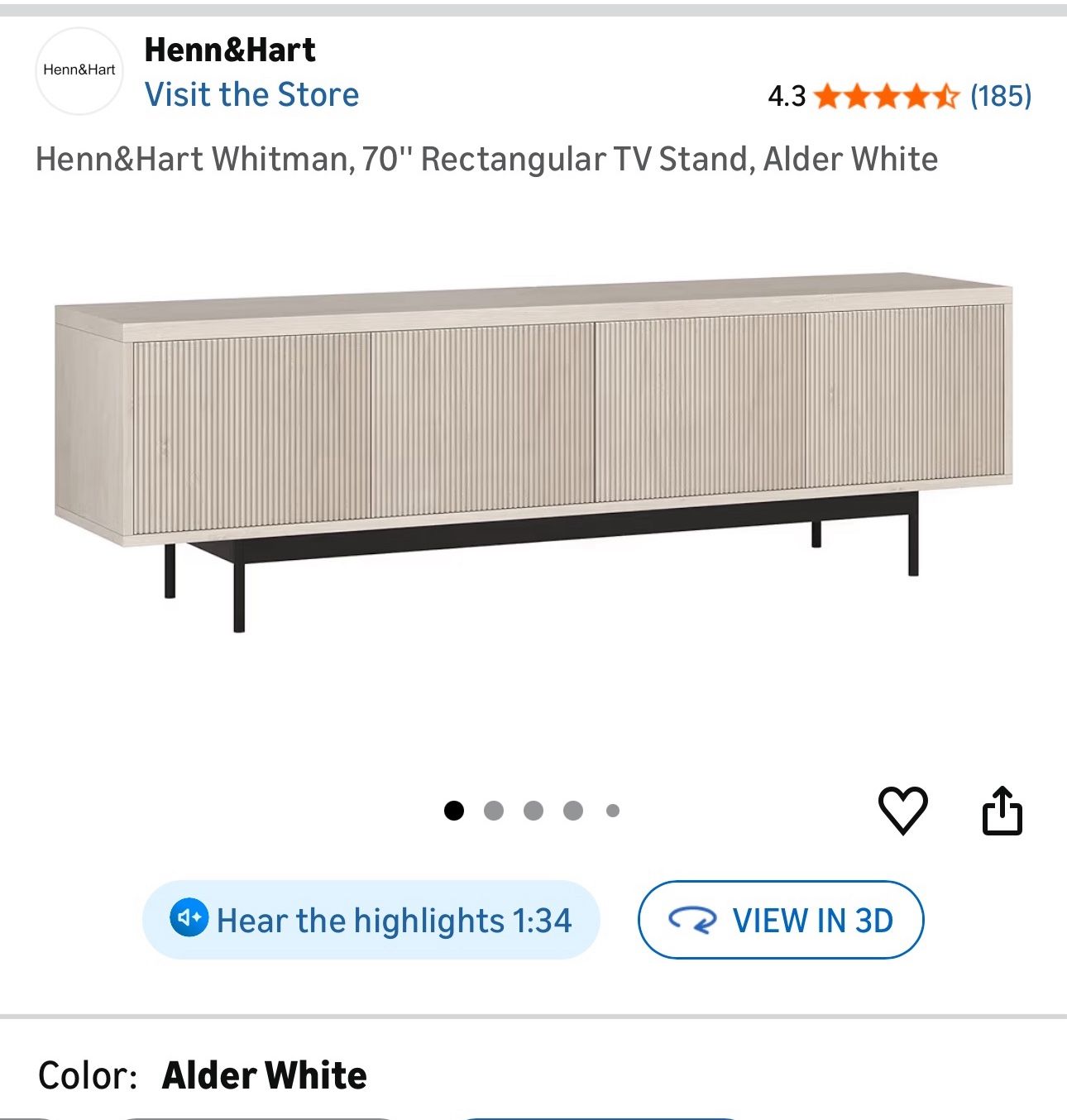 Tv Stand 70” Rectangular Stand