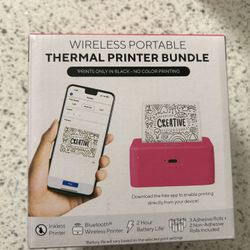 Wireless Portable Printer Bundle 