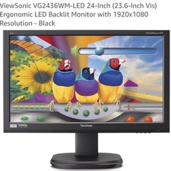 2 x Viewsonic 24" HD monitors - read description!!