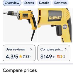 Drywall Screw Gun With Extra Long Cord