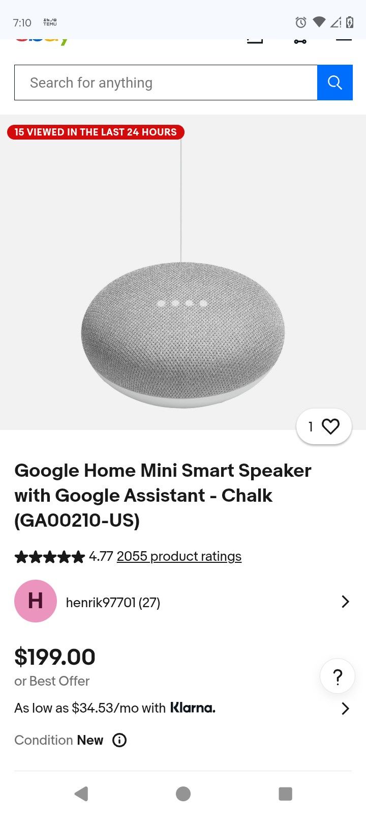 Google Home Speaker