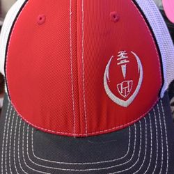 Pacific Headwear Pro Model Flexfit Hat L-XL Red White Black