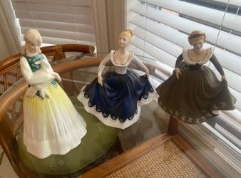 Royal Doulton Bone China Figurines – Lot of 3 – Lisa, Geraldine & Springtime