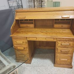Old Oak Rolltop Desk