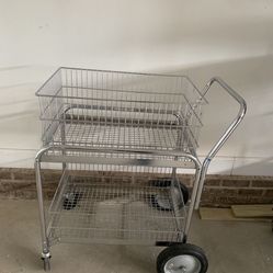 Utility Wire Basket Cart 