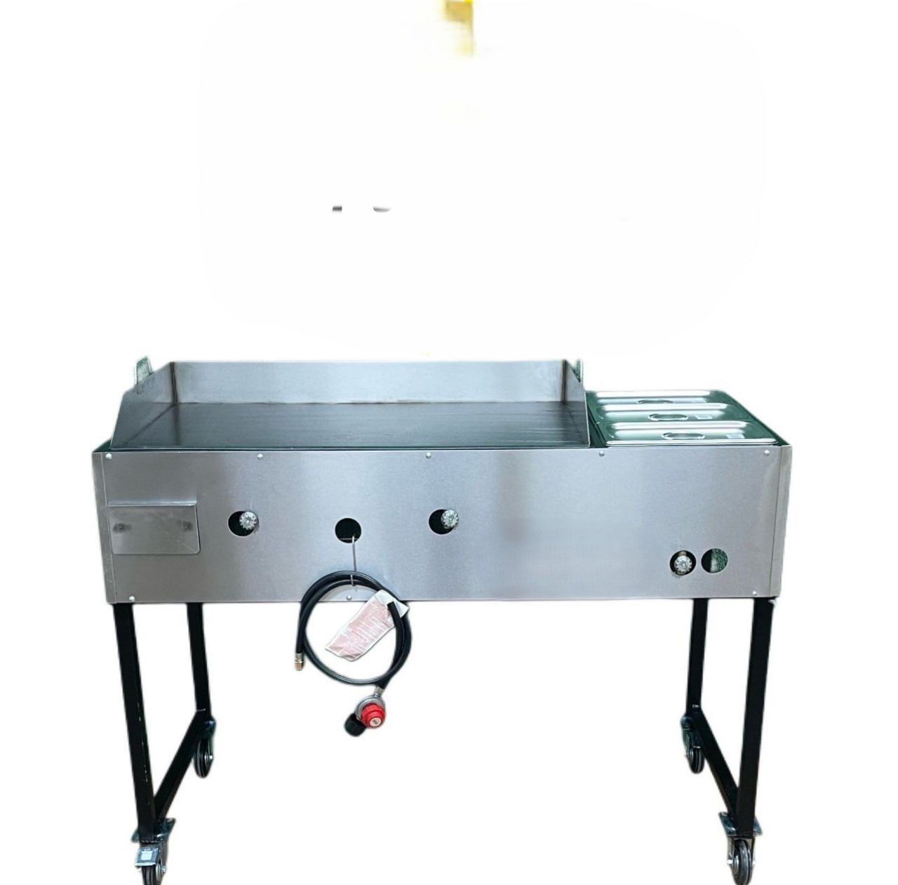 36x20 Inch Flat Grill With 3 Treys