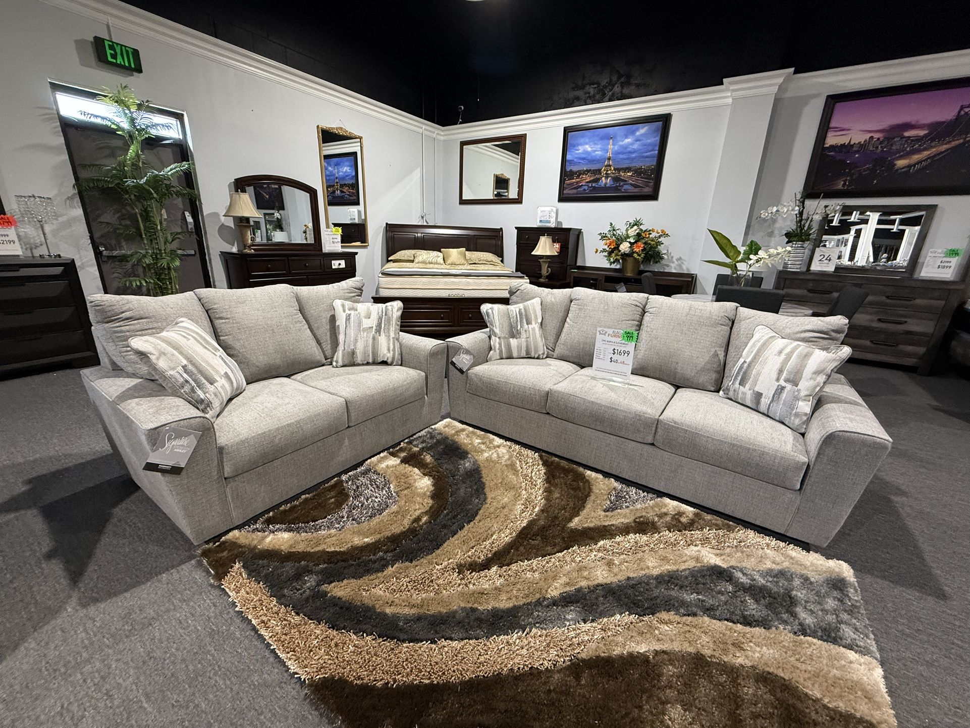 2 Pc Sofa And Loveseat