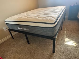 • 2 New Full Size Bed Fames with Mattresses •