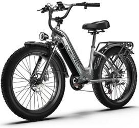 Cybervelo Fat Tire Electric Bike,36mph,100miles