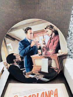 Casablanca Limited Edition Collector Plate We'll Always Have Paris 1990 Home