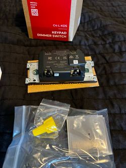 Keypad dimmer switch