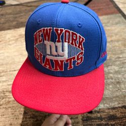 Vintage New York Giants Reebok NFL Team Apparel Snapback Flat Bill Hat Cap