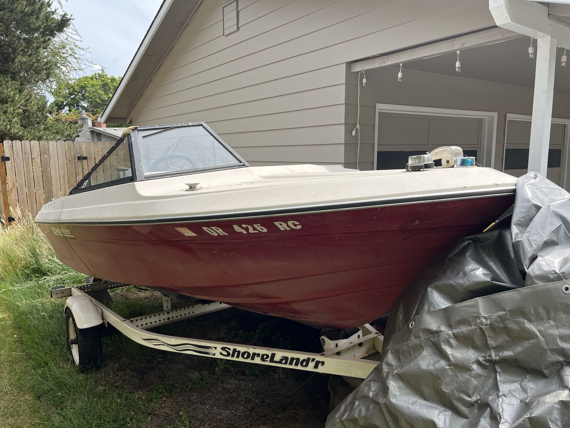 14’ Bayliner, Rebuilt 50hp Mercury outboard, Title in hand