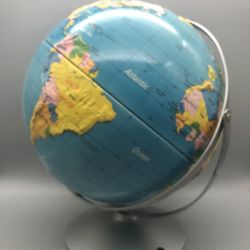 Vintage Nystrom 12” Raised Relief Globe