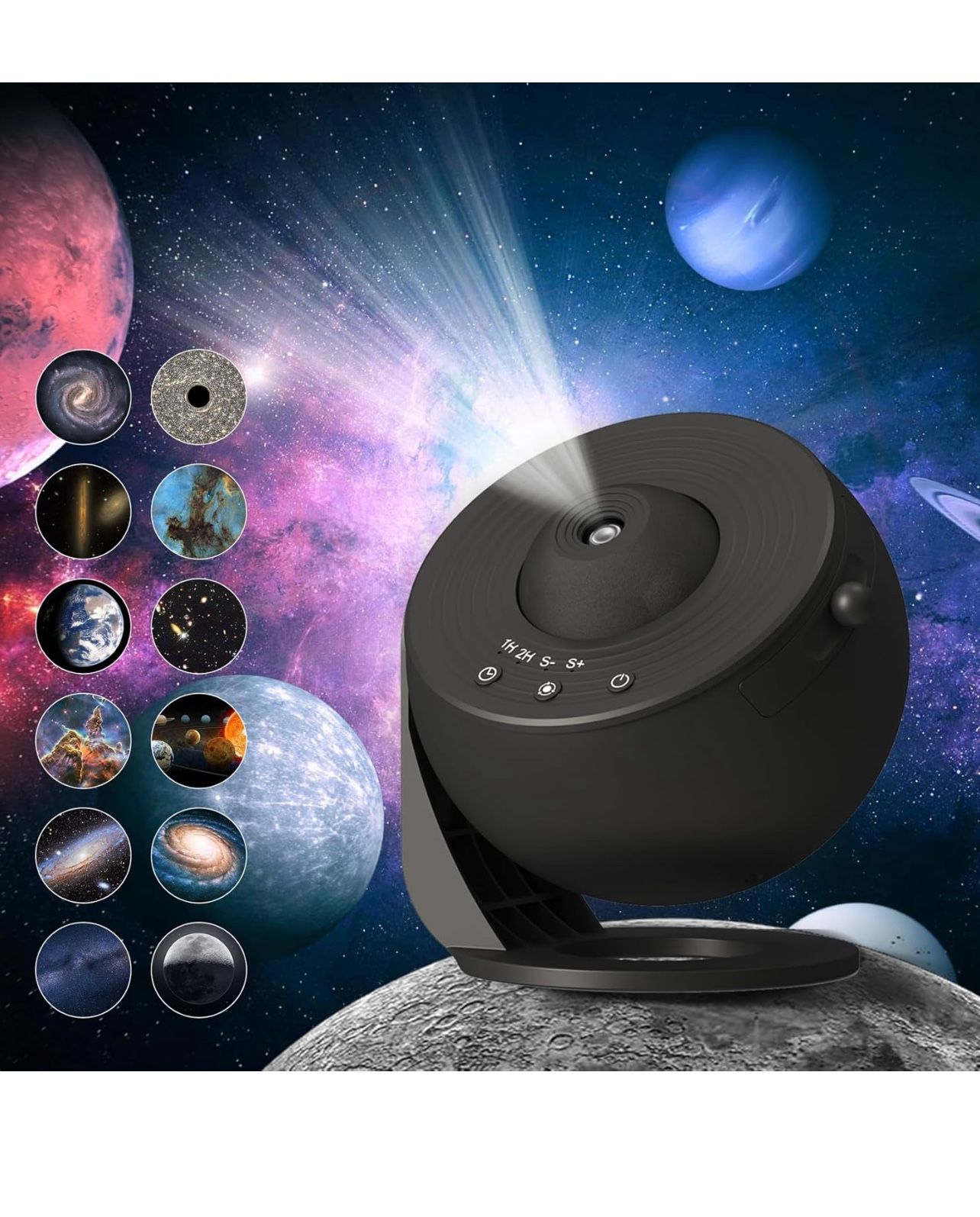 Brandnew Galaxy Projector for Bedroom, HD Image Star Projector Galaxy Light Adjustable Knob, 13 Film Discs Planetarium Projector for Kids, 360° Rotati