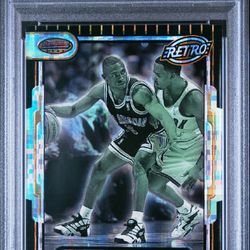 1996-97 Bowman’s Best Retro #TB1 Avery Johnson ATOMIC REFRACTOR RARE Parallel Card - GRADED PSA 6 EXCELLENT-MINT CONDITION 