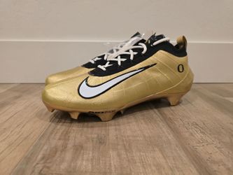NIKE AIR ZOOM VAPOR 1 ELITE OREGON DUCKS FOOTBALL CLEATS MENS...SZ 14...BRAND NEW