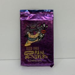 Vintage 1995 Nickelodeon Aaahh Real Monsters Fleer Trading Cards Unopened Pack