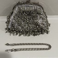 Paris Hilton Silver Clutch